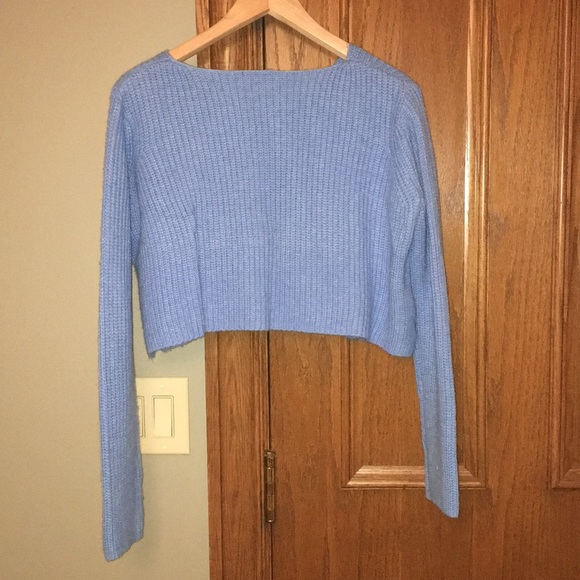 Cropped long-sleeve sweater - Picture 2 of 2